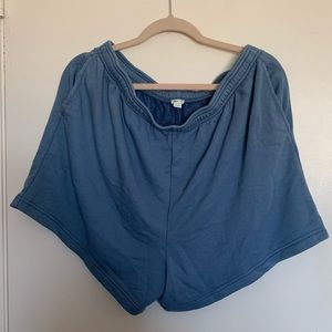Aerie Blue Lounge Shorts with Pockets